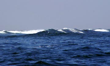 Pacific entrance to Magdalena Bay at Boca de Soledad.