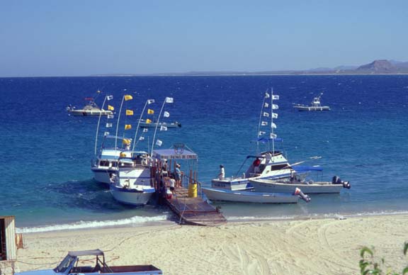 East Cape charter fishing boats, Baja California Sur, Mexico.