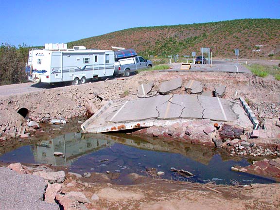 Photo washout at La Paz, Baja California, Mexico.