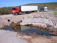 Photo Mex 1 washout, Baja California, Mexico.