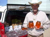 Photo fruit vendor, Vizcaino, Baja, Mexico.