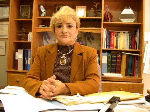 Photo Celia Diaz of the Binational Emergency Medical Care Committee, Chula Vista, California.