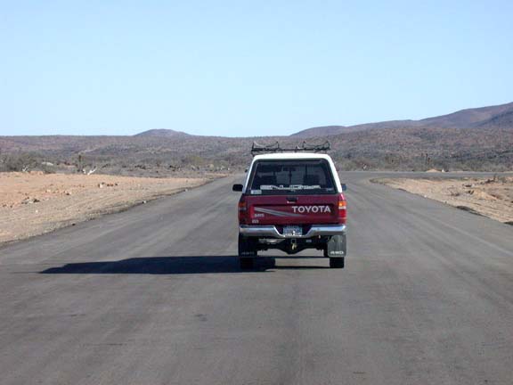 Photo of road to Santa Rosalillita for Escalera Nautica, Baja California, Mexico.