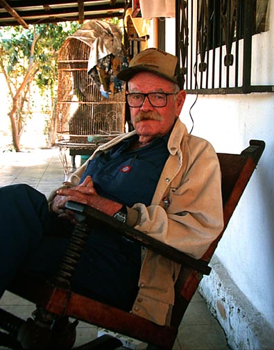 Photo Jimmy Smith, at home, Los Barriles, Baja California Sur, Mexico.