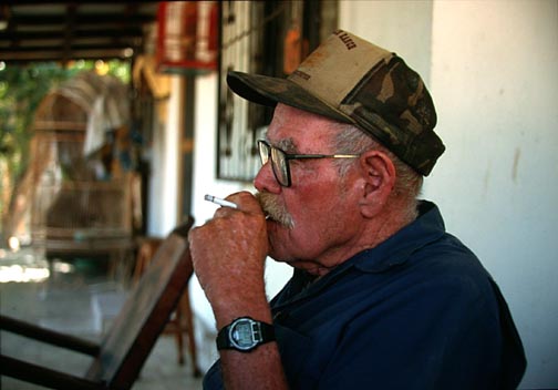 Photo Jimmy Smith, at home, Los Barriles, Baja California Sur, Mexico.