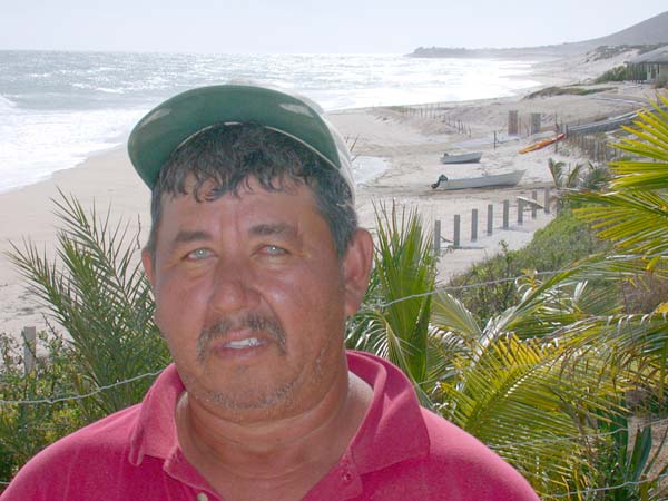 Photo of Pancho Zasueta, fisherman who caught totoaba at East Cape, Baja California Sur, Mexico.