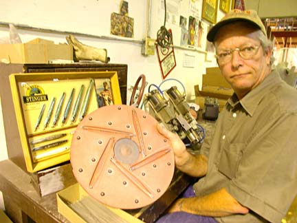 Photo, Don Fagan, Luhr Jensen factory, Ensenada, Baja California, Mexico.