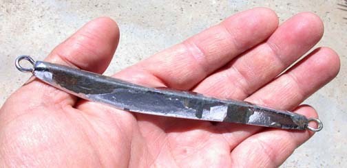 Photo of Luis Maciel's original mystery jig from Zihuatanejo, Mexico.