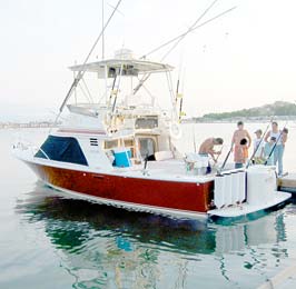 Charter fishing boat Marla at Puerto Vallarta, Mexico.