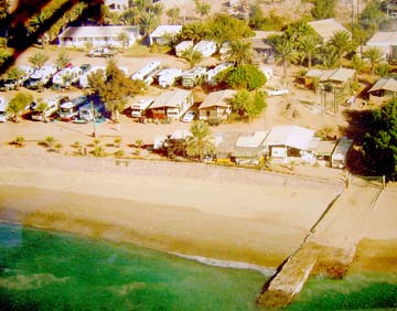 Aerial photo of Kino Bay, Mexico.