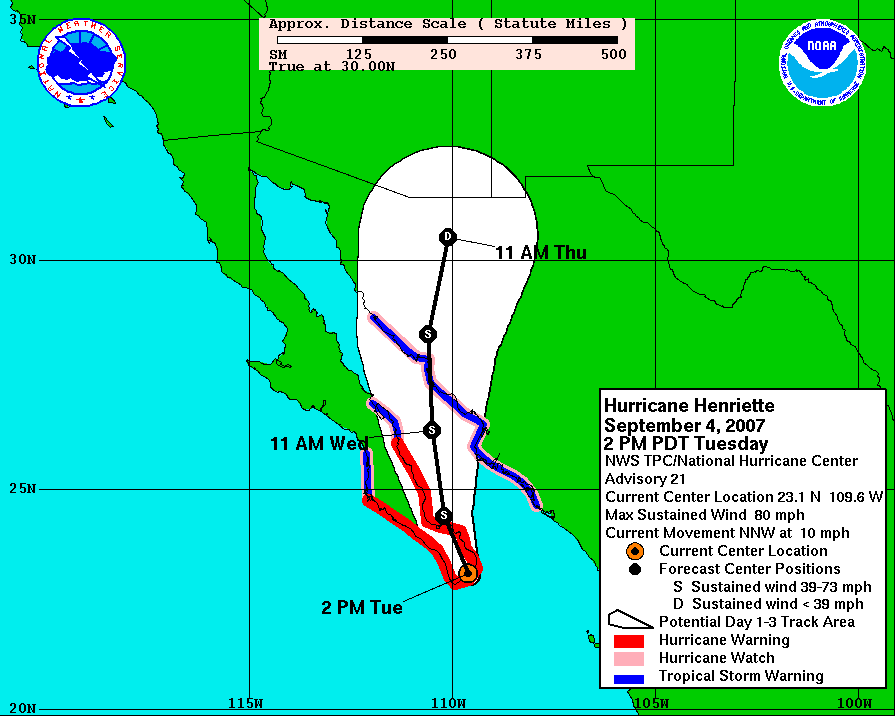 Mexico Storm Track Graphic