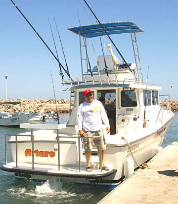 Arturosport sportfishing boat at Loreto, Mexico.