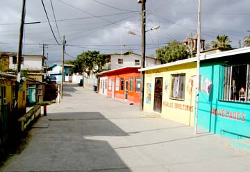 Mexican village on Isla Cedros, Mexico.