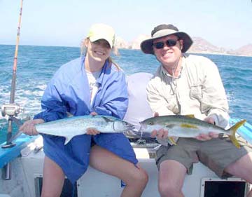 Sierra mackerel and yellowtail caught at Cabo San Lucas, Mexico.