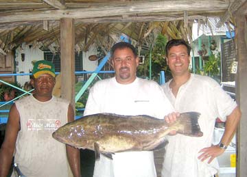 Grouper caught while fishing in Panama.