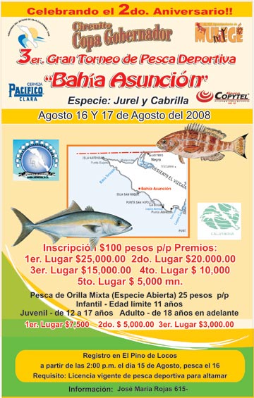 Baja fishing tournament poster, Mexico fishing photo 1