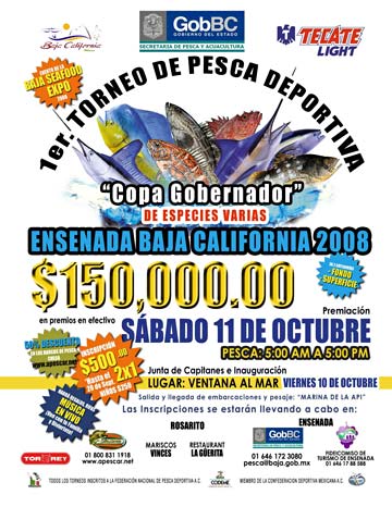 Ensenada, Mexico fishing tournament poster 1