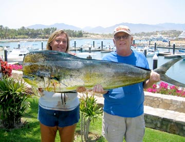 Large dorado caught at Sant Jose del Cabo