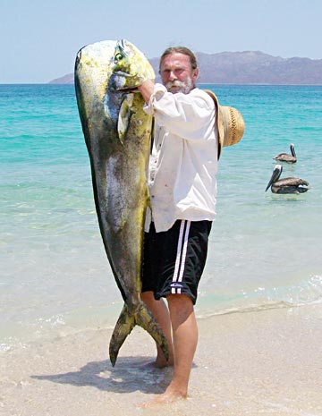 Large dorado caught at La Paz