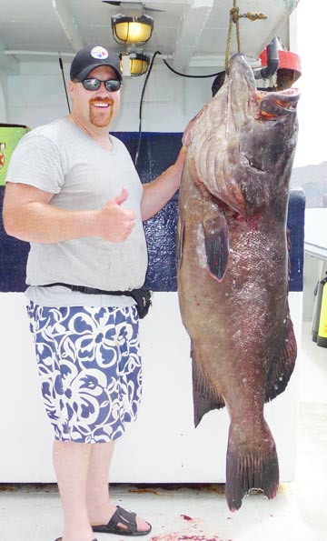 Gulf grouper caught at Refugio