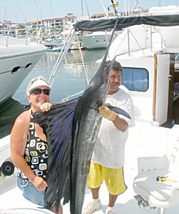 Sailfish caught at Puerto Vallarta