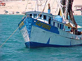 Shrimp trawler at Puerto Pe&ntilde;asco, Sonora, Mexico.