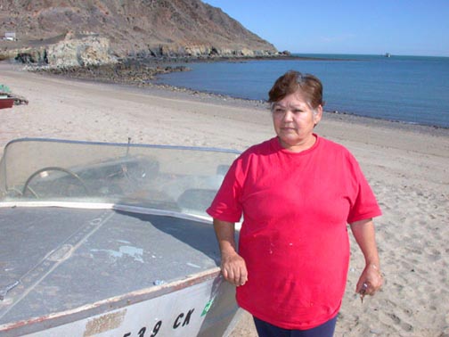 Photo of Carmen Toledo Ordu&ntilde;o at Campo Uno, San Felipe, Mexico.