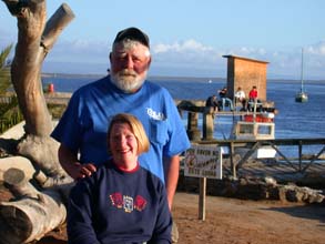 Photo of Jim and Nancy Harer, Old Mill Hotel, San Quintin, Mexico.