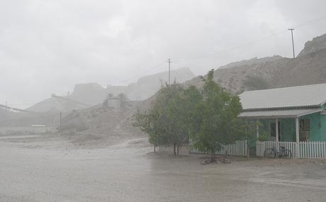 Isla San Marcos, Mexico, tropical storm photo