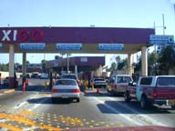 Photo of toll gate, Baja California, Mexico.