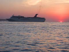 Cruise Ship in Cabo San Lucas Outer Harbor.