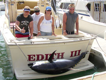 Cabo San Lucas big yellowfin tuna photo.