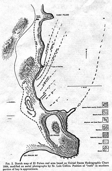 Map of Cabo Pulmo coral reef.
