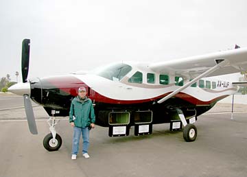 Ensenada charter plane, Mexico.