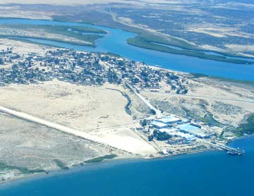 Aerial photo #1 of Magdalena Bay, Mexico.