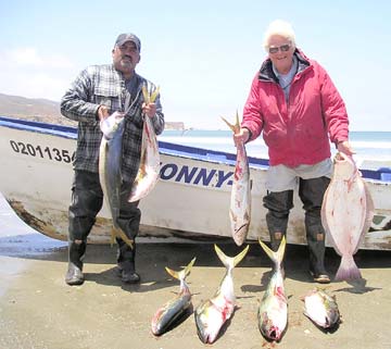 Summer panga fishing at Ensenada, Mexico.