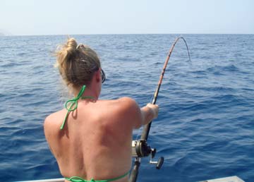 Wahoo fishing at La Paz, Mexico. 2