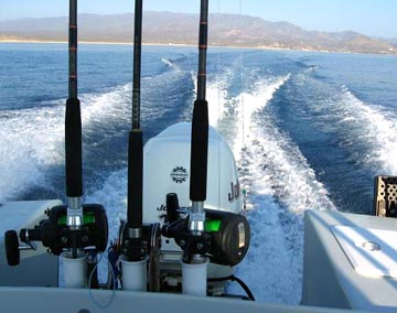 Fishing at East Cape, Mexico.