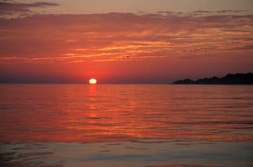 Sunrise over the Sea of Cortez, Mexico.