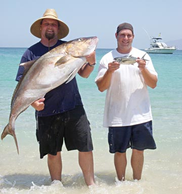 Big amberjack caught at La Paz, Mexico.