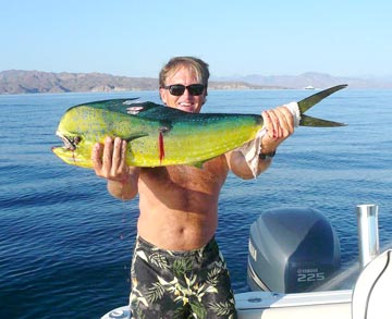 Dorado caught at Mulege, Mexico.