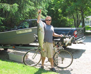 Cape Cod striped bass fishing photo 1