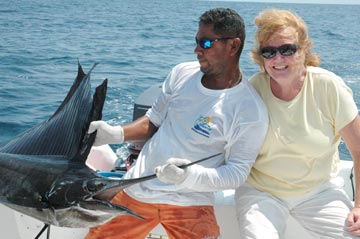 Sailfish release at Ixtapa Zihuatanejo.