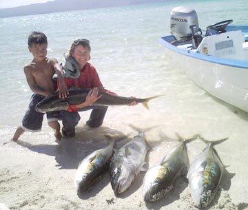 Yellowtail caught at San Bruno.