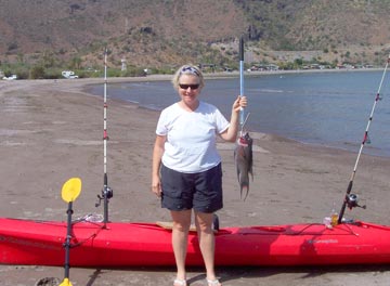 Kayak fishing at Juncalito 2.