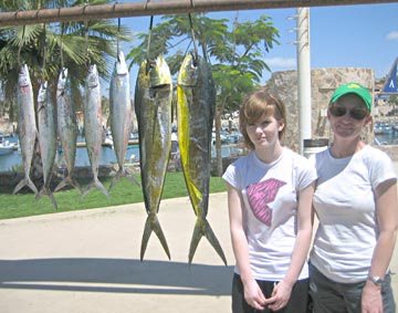 Dorado and sierra caught at San Jose del Cabo