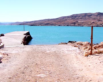 Puertecitos launch ramp at high tide