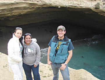 Fish survey crew at La Lobera