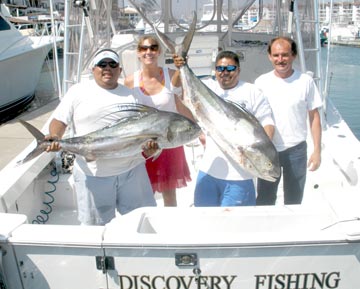 Large roosterfish caught at Puerto Vallarta