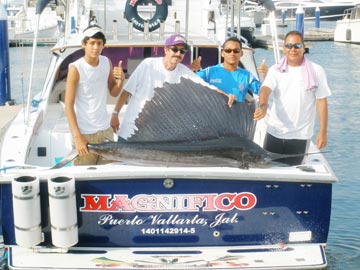 Sailfish caught at Puerto Vallarta